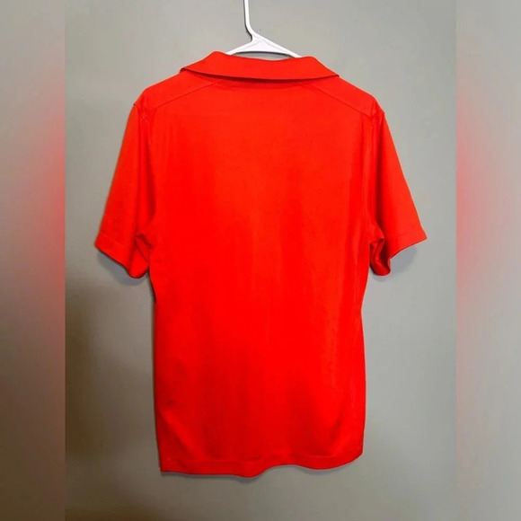 Nike Golf‎ Men’s Short Sleeve Dri- Fit Polo Shirt Orange Small - Picture 3 of 4
